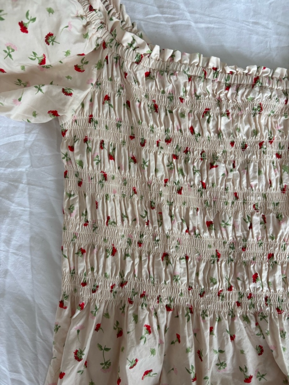 H&M Puff Sleeve Floral Dress - Picture 4 of 4